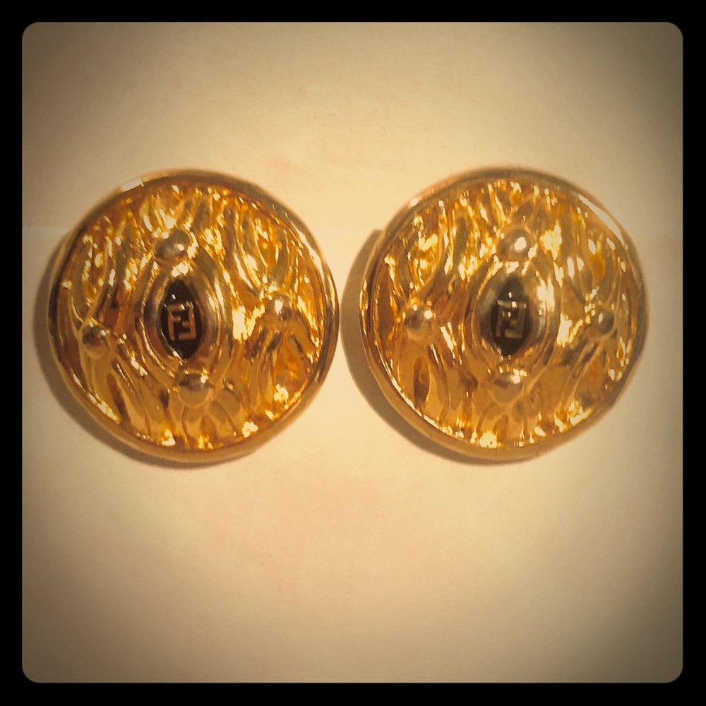 Vintage FENDI Clip Earrings
